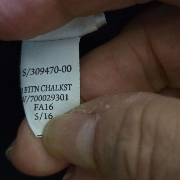 Banana Republic Navy Pinstripe Career Suiting Gray Blazer  Size 6 - Picture 8 of 8